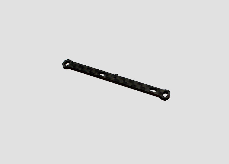 Reflex Racing RX28SE-03 RC car steering brace showing durable metal construction and mounting points for enhanced steering stability.