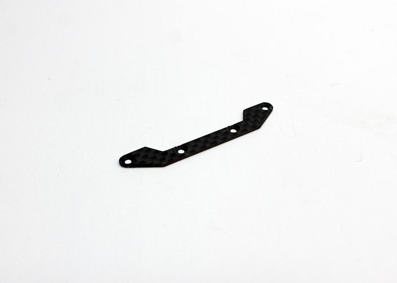Reflex Racing RX28SE-05 carbon fiber motor plate for RC cars, showing a sleek black lightweight component with precise cutouts.