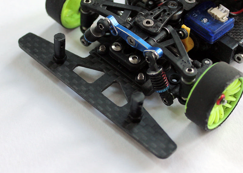 Reflex Racing RX503 RC car parts carbon fiber front bumper for Pan Car, lightweight and durable racing vehicle component.