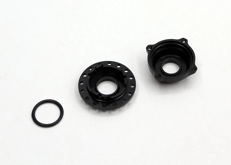 Reflex Racing RX538 aluminum gear differential for RC cars, showing detailed metal construction and gear components.