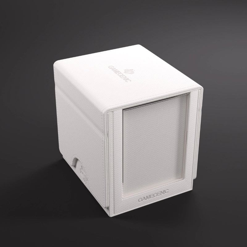 Gamegenic Sidekick PRO 100+ XL Convertible storage case in white, showing its spacious design and durable exterior for card protection.