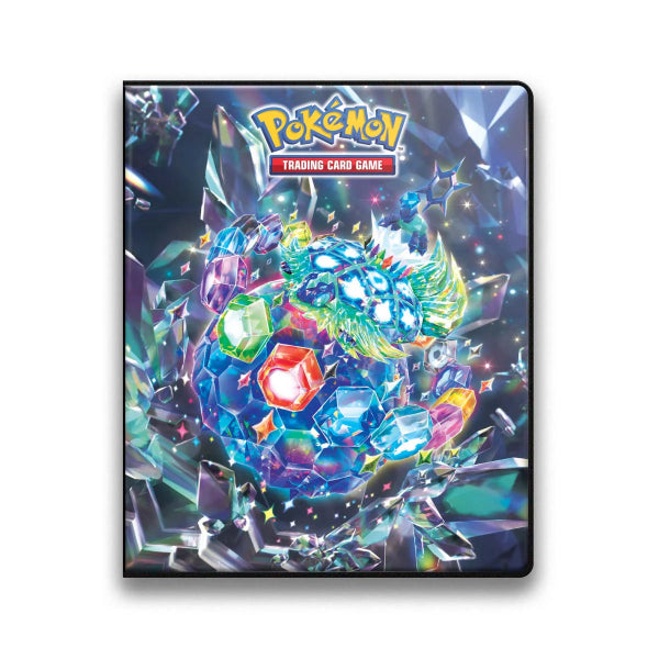 Ultra Pro Stellar Crown 9-pocket binder for Pokémon cards, featuring a colorful crown design and durable construction.