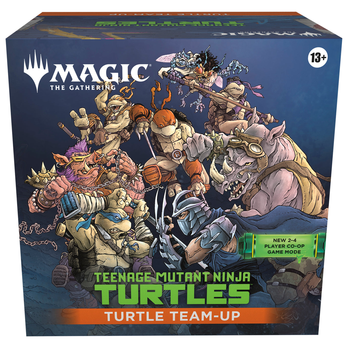 Teenage Mutant Ninja Turtles Team Up card from Magic: The Gathering by Wizards of the Coast featuring ninja turtles characters.