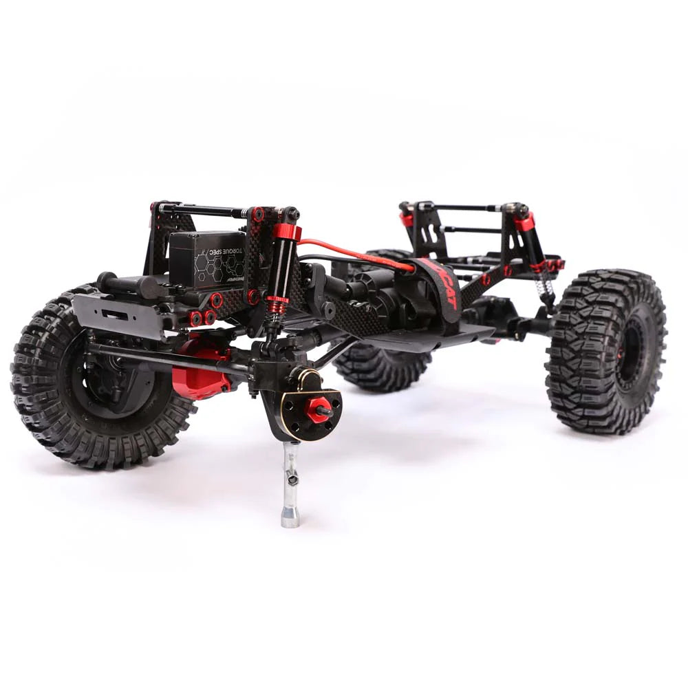 Redcat Ascent Fusion 1/10 scale brushless RTR rock crawler with ST chassis and off-road tires, ready for outdoor terrain.