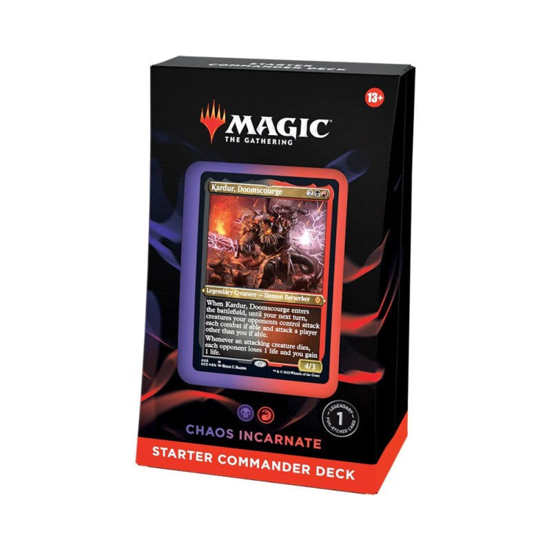 Chaos Incarnate Commander deck from Wizards of the Coast Magic: The Gathering Starter Commander Decks set.