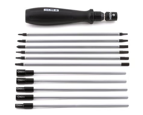 EcoPower 17-piece metric mini-tool set with carrying case, featuring screwdrivers, wrenches, and hex keys for versatile hand tool use.