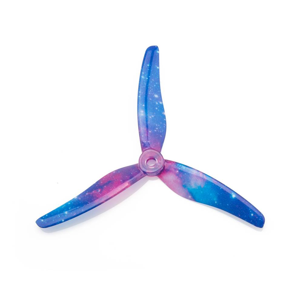 Two pairs of Gemfan Hurricane 51433 3-blade drone propellers with slitzo design, made for high-performance quadcopters.