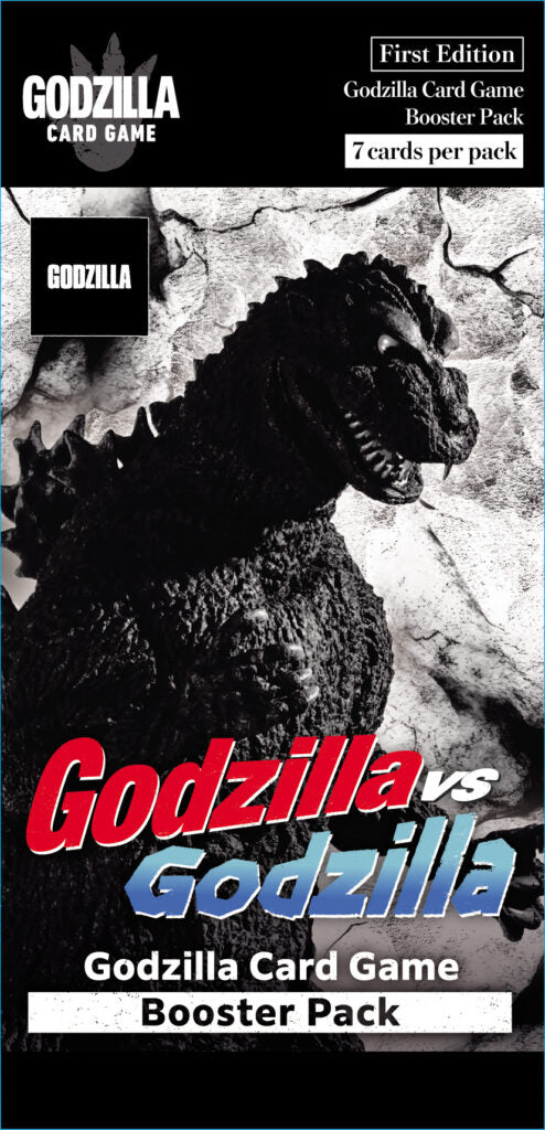 Godzilla vs Godzilla booster pack from BushiRoad, featuring collectible cards for the Godzilla card game.