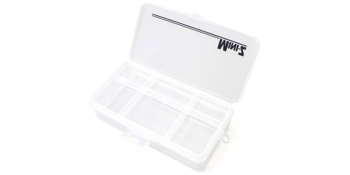 Kyosho Mini-Z case with accessory tray, black plastic storage case for Mini-Z RC cars and accessories.