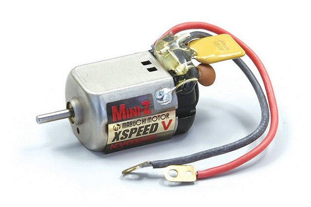 Kyosho XSpeed Mini-Z Motor-V RC car part with 2.4GHz ICS technology, shown in the image with detailed components.
