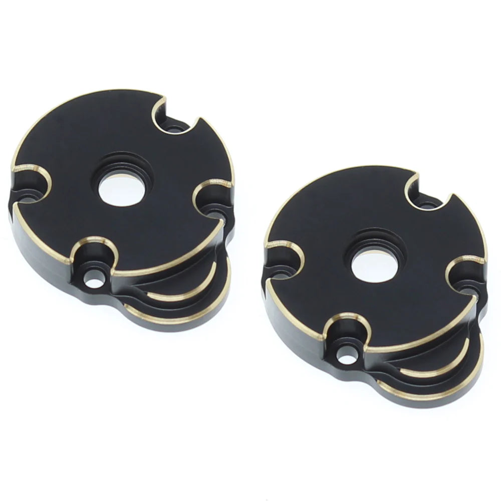 Redcat brass portal box outer with machined edge, pair of sturdy, precision-machined metal components for automotive or industrial use.