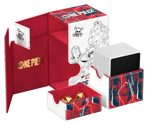 Ultimate Guard One Piece Flip'n'Tray 80+ card storage and display tray with secure flip-top lid for card organization.