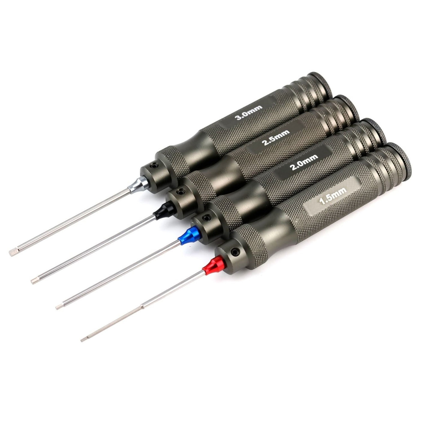 Powerhobby Pro Series magnetized hex tool set for RC cars, includes metric sizes 1.5mm to 3.0mm, durable and precision-designed.