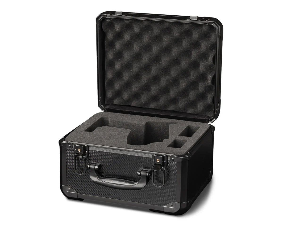 ProTek RC radio case for FlySky Noble NB4+ and NB4 Pro+ remote controllers, black protective carrying case with foam interior