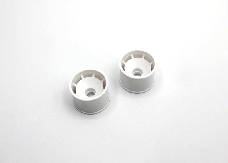 Reflex Racing RX600R-15W white speed dish RC car wheel with 11mm diameter and -1.5 offset, designed for RC racing vehicles.