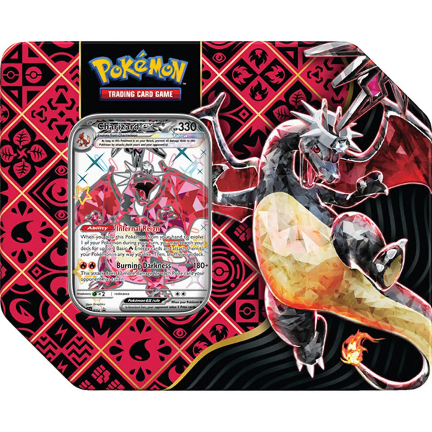 Pokémon Paldean Fates Tins from Pokémon TCG featuring colorful tins with Pokémon artwork and collectible trading cards inside.