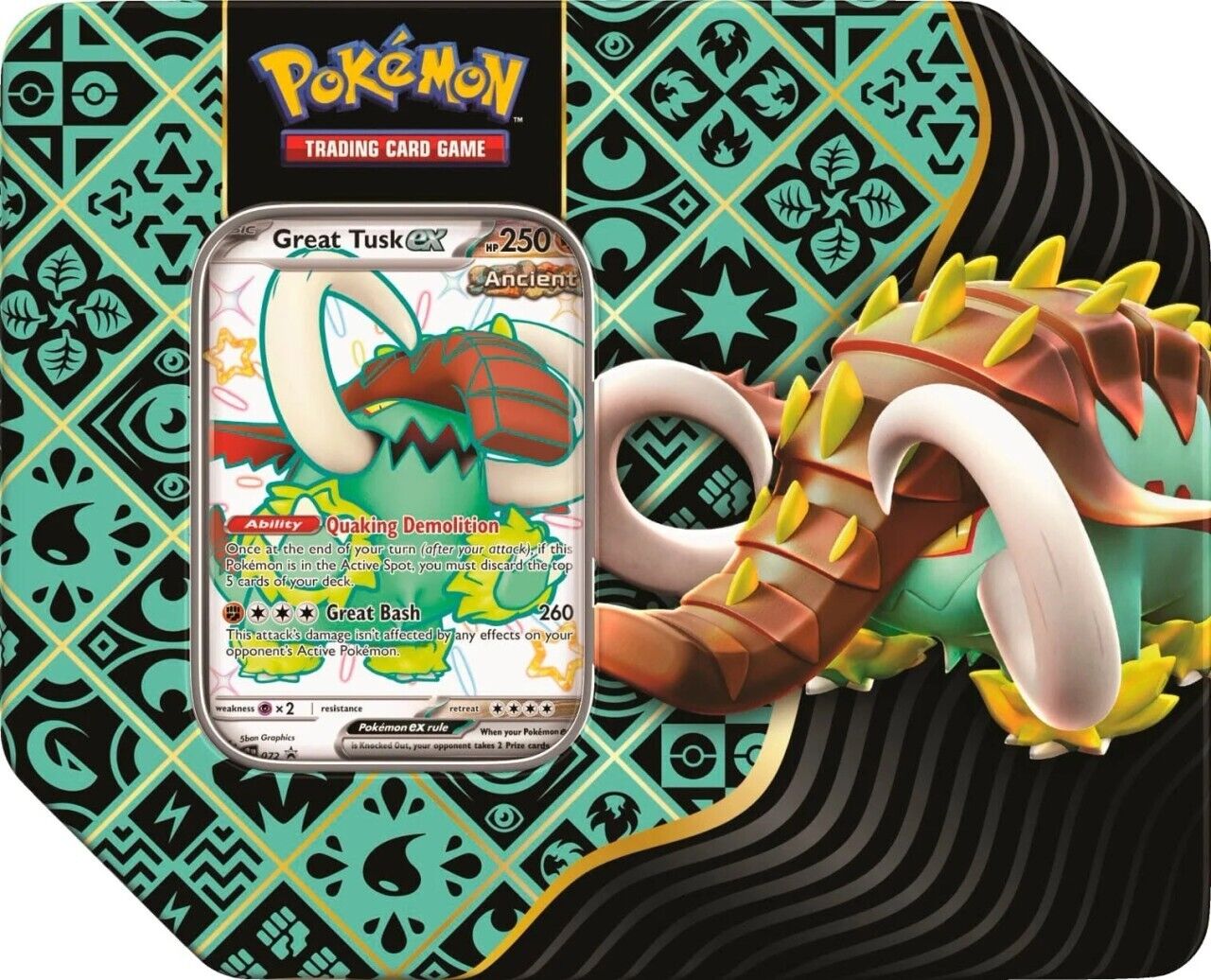 Pokemon Paldean Fates Tins for Pokémon TCG, featuring colorful tins with Pokémon characters and booster packs inside.