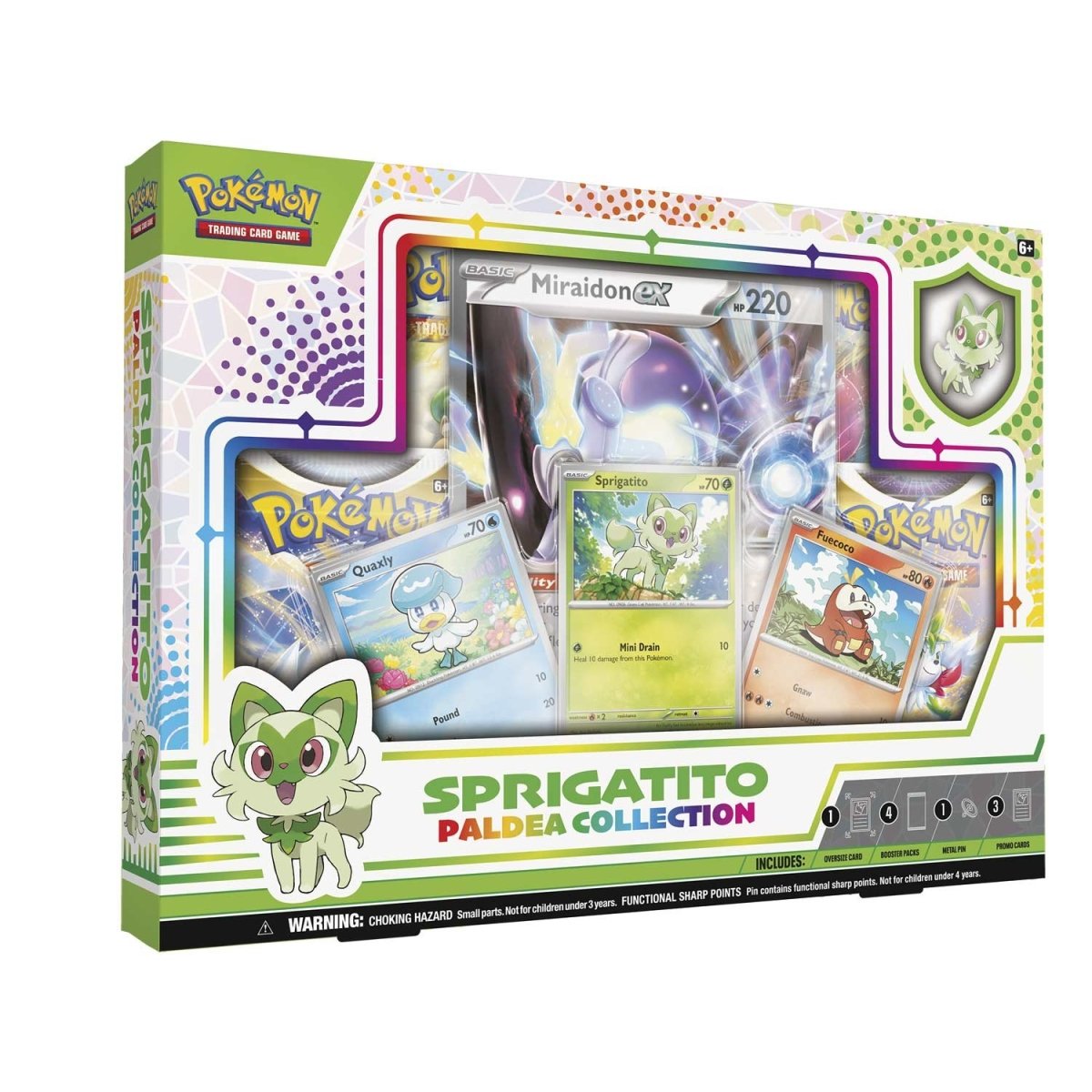 Pokemon Paldea Collection featuring collectible figures and accessories from the popular Pokemon series.