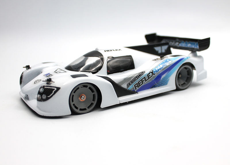 Reflex Racing RX600F0G gray speed dish front wheel for RC cars with 0 offset, showing detailed close-up of the lightweight construction.