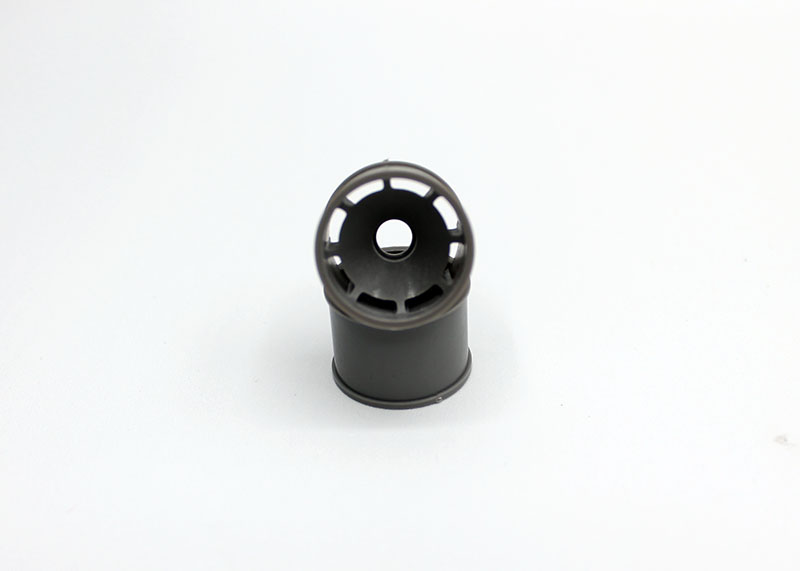 Reflex Racing RX600R14G gray speed dish rear wheel for RC cars, showcasing the 14mm wheel with detailed gray finish.