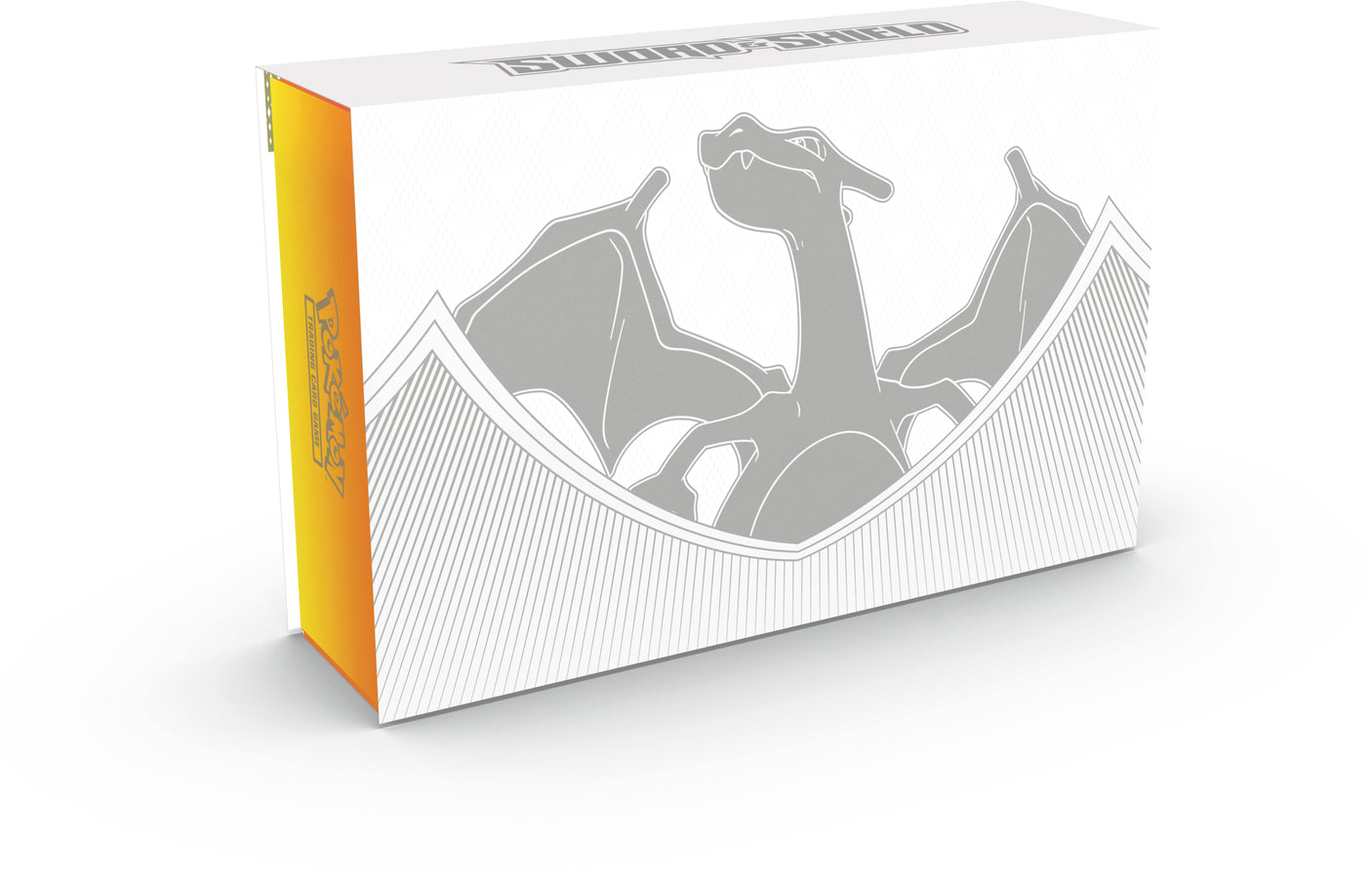 Pokemon Charizard Ultra Premium Collection box featuring Charizard artwork and Pokémon TCG cards displayed on the front.