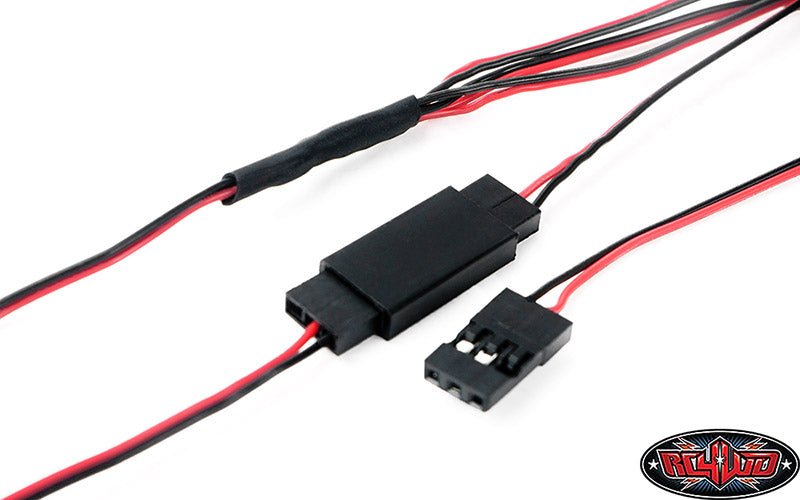 RC4WD Basic LED Lighting System for KC Light Set with multiple LED lights and wiring for RC off-road vehicles.