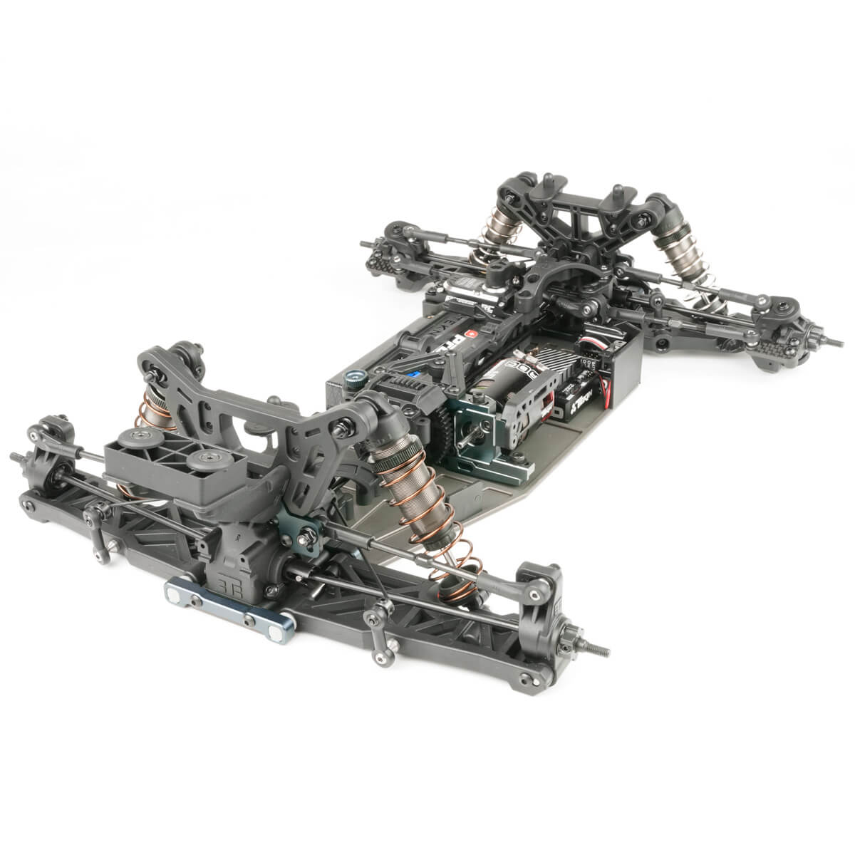 Tekno ET410.2 1/10th scale 4WD electric RC Truggy kit, shown with detailed chassis and off-road tires for competitive racing.