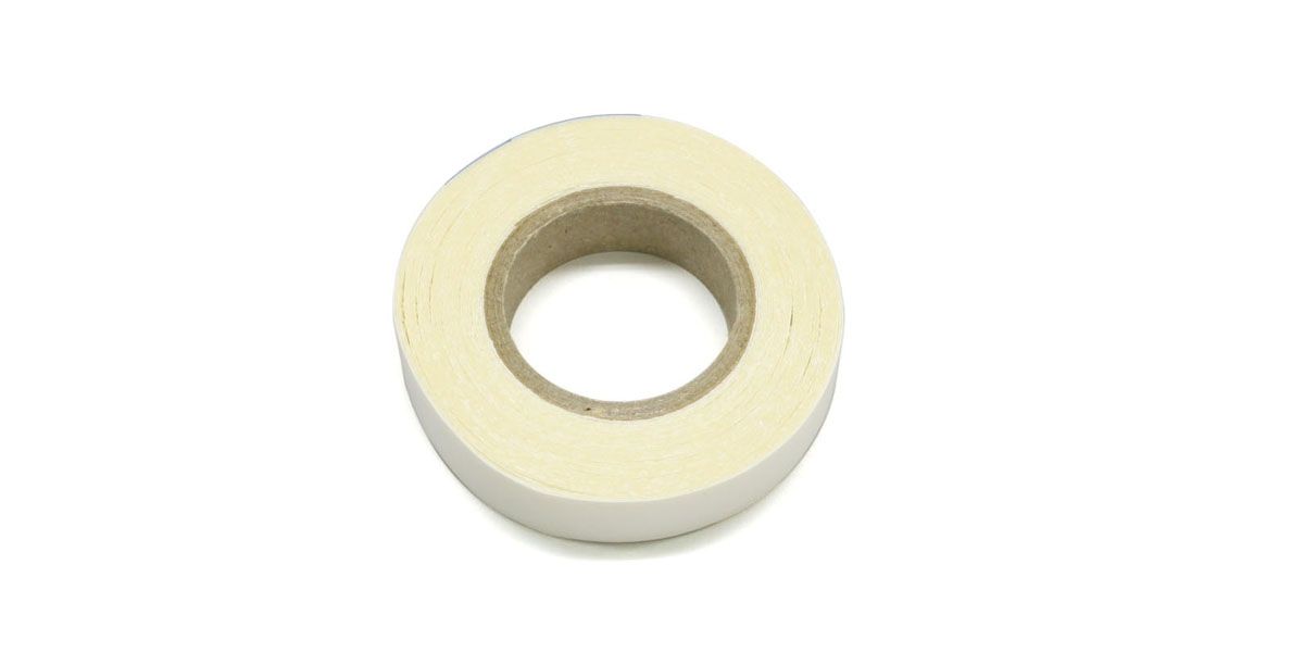 Kyosho Mini-Z wide 9mm RC car tire tape for tire grip and durability, shown in close-up on a black background.