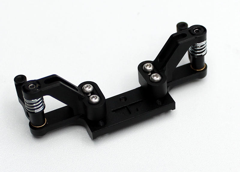 Reflex Racing RX28A-17 KISS adjustable front end for RC car, showcasing metal components and precise engineering details.
