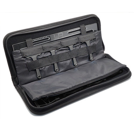 Yeah Racing Universal Setup System V3 for 1/10 on-road cars, black, with adjustable components and sturdy construction.