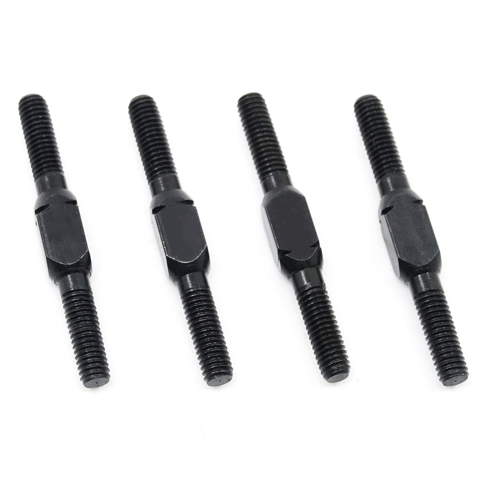 Set of four Xpress 29mm steel turnbuckles with threaded rods and hooks for secure tensioning and adjustable support.