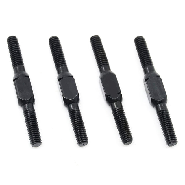 Set of four Xpress 29mm steel turnbuckles with threaded rods and hooks for secure tensioning and adjustable support.