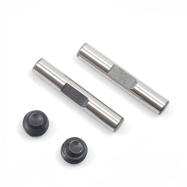 Pair of Xpress Steel 2x12mm Flatspot Pins for universal use, shown in black with a smooth flat surface.