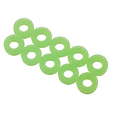 Set of 10 Xpress Shock X-Rings designed for shock absorption and sealing in mechanical applications, shown in a close-up view.
