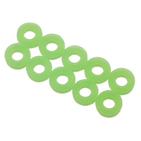 Set of 10 Xpress Shock X-Rings designed for shock absorption and sealing in mechanical applications, shown in a close-up view.