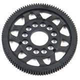 Xpress 64P composite spur gear showing gear teeth and brand markings on a white background