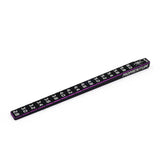 Yeah Racing Momentum 7075 Aluminum Chassis Ride Height Gauge showing a compact measuring tool with engraved markings and a black finish