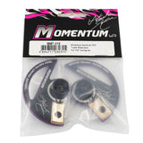 Two Yeah Racing Momentum Aluminum 7075 Tweak Wheels for RC cars, featuring durable lightweight metal construction.