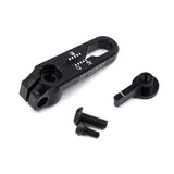 Xpress 7075 Aluminum Adjustable 23T Servo Horn for RC cars, shown with mounting holes and adjustable design.