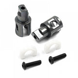 Xpress Composite Spool Titanium Outdrive Adaptor 4.0mm, pair of two, lightweight fishing reel parts displayed on white background.