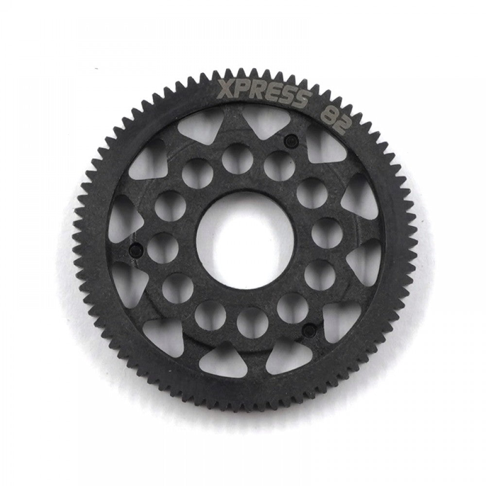 Xpress 64P composite spur gear with precise teeth and durable construction, ideal for RC car or machinery applications