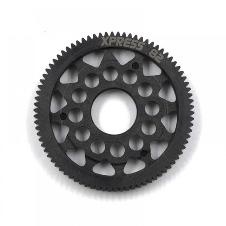 Xpress 64P composite spur gear with precise teeth and durable construction, ideal for RC car or machinery applications