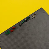 Yeah Racing graphite setting board for Mini-Z cars, with precise measurement markings and a durable flat surface for setup and adjustments.