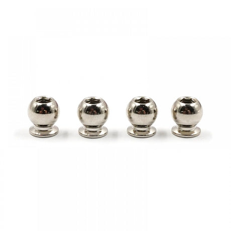 Set of four Xpress 6mm low friction ball studs for steering blocks, shown in a close-up image.