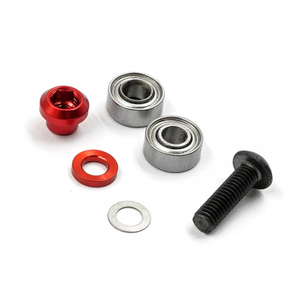Xpress Aluminum Belt Tension Lock Nut displayed on a white background, showing its metallic finish and compact design.