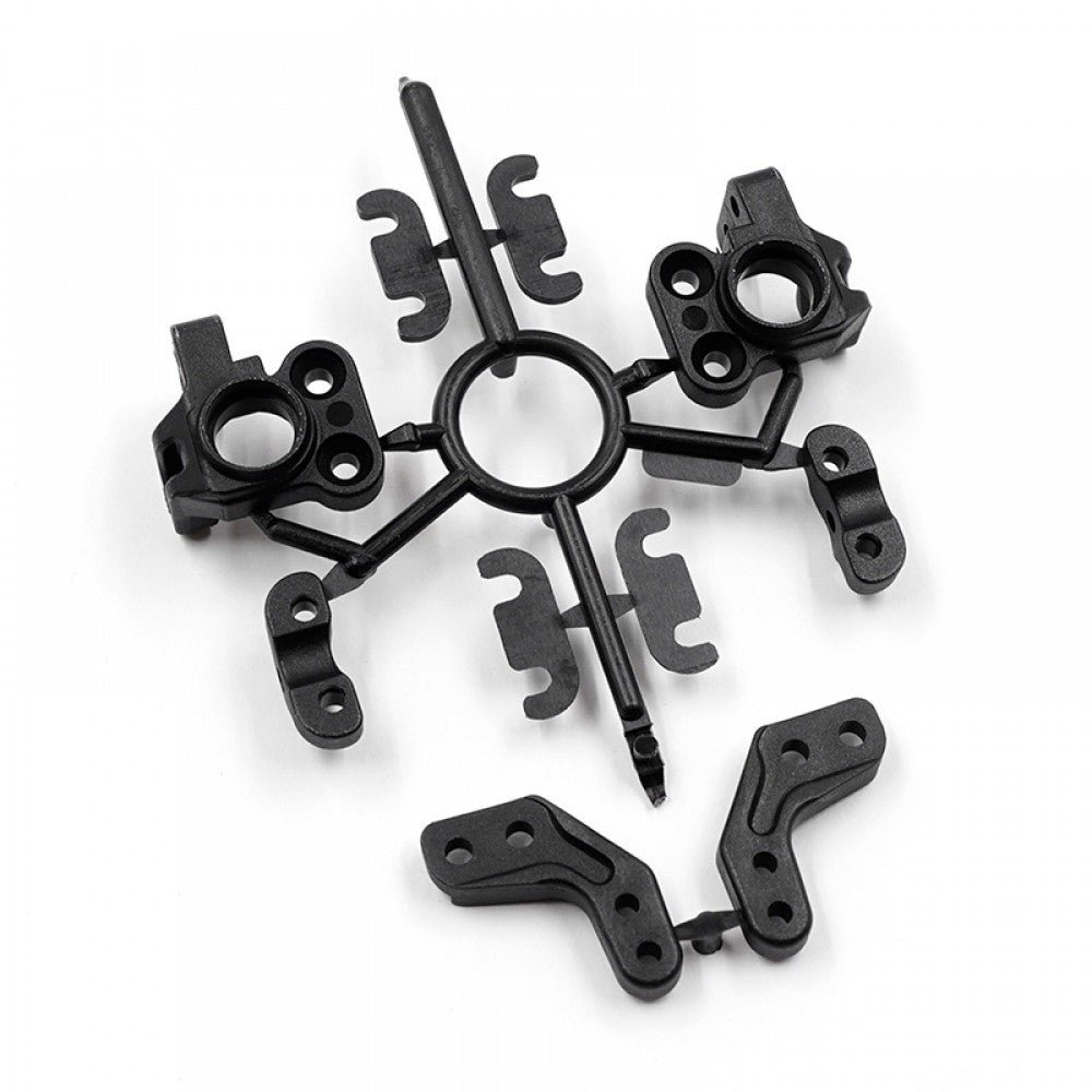 Xpress Soft Composite Steering Block Set with multiple components for RC car steering systems, detailed plastic parts.
