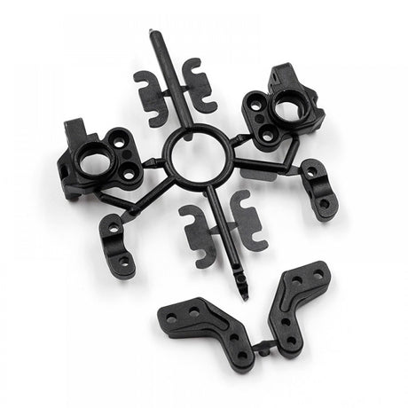 Xpress Soft Composite Steering Block Set with multiple components for RC car steering systems, detailed plastic parts.