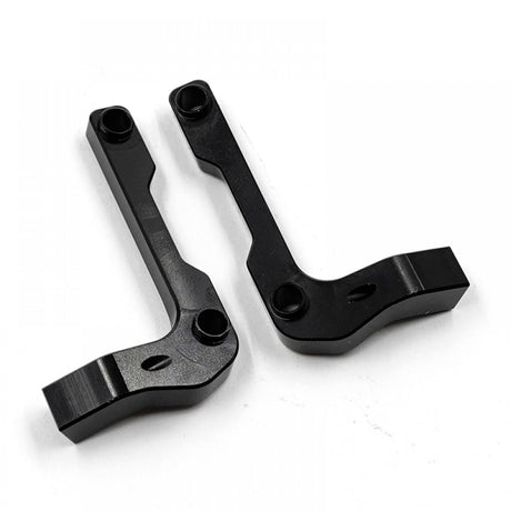 Xpress Aluminum Rear Upper Bulkhead Set for RC car, includes durable metal components, detailed close-up of the assembled part