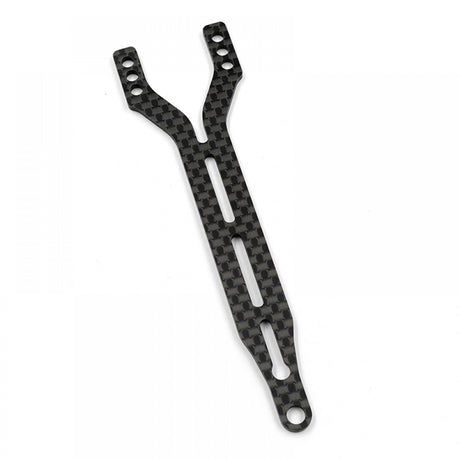 Xpress 2.0mm graphite split upper deck front view, showing detailed construction and sleek design for sports equipment.