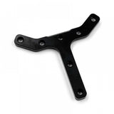 Xpress aluminum rear stiffener plate for vehicle reinforcement, shown in a close-up image with mounting edges visible.